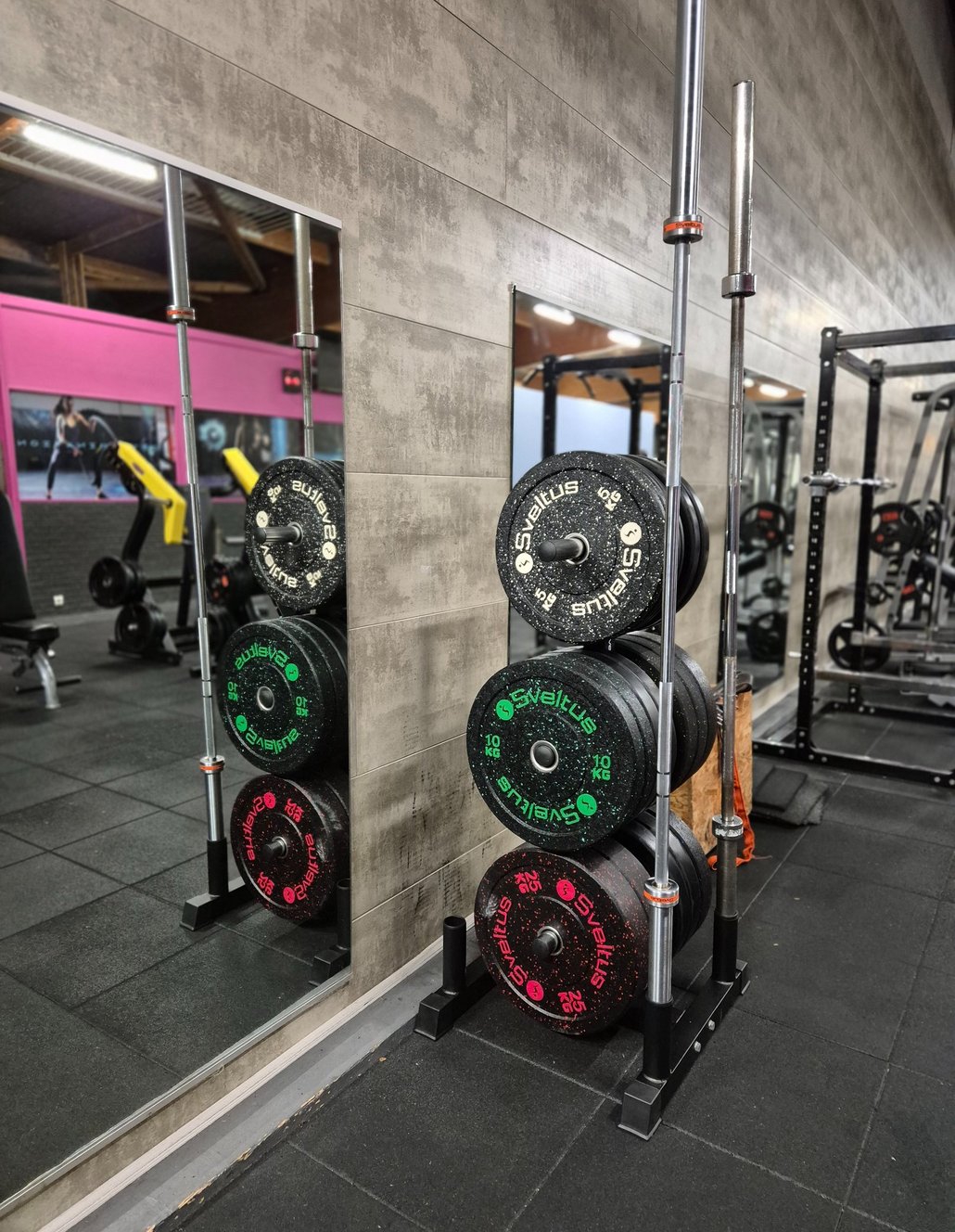 Barres et poids de musculation chez Belle-Étoile Fitness